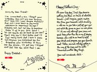 Quiplip Handwritten Yours Truly Birthday Cards, 6-Pack (YT07206PCK)