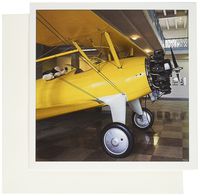 3dRose Kansas Aviation Museum Stearman Biplane 6 x 6 Inches Greeting Cards, Set of 6 (gc_192212_1)