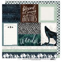 Heidi Swapp 314683 Pattern Paper Wolf Pack-12 x 12-Trailblazer, Multi