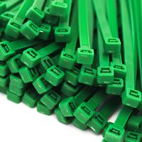 Red Hound Auto 500 Heavy Duty Green 8 Inch 50 Pound Color Cable Ties Nylon Wraps Bulk Combo Kit