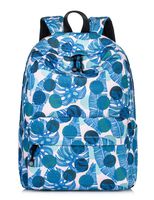 Leaper Leaves Backpack Girls Daypack Travel Bag Satchel Handbag Blue Leaves