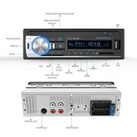 Bluetooth Car Stereo, 4x60W Car Audio FM Radio, MP3 Player USB/SD/AUX Hands Free Calling with Wireless Remote Control (Black)