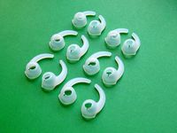 12 Pieces: Small / Medium / Large (CLR) Left and Right Side Stabilizers Ear Helper Eartips for Plantronics Backbeat Go 2 Bluetooth Wireless In Ear Earphones / Headphones