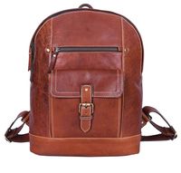 15.5" Vintage Leather Multi-Functional Backpack | Detachable Padded Laptop Sleeve Rucksack | Fashionably Stylish Messenger Bag by Aaron Leather
