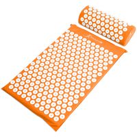 ProsourceFit Acupressure Mat and Pillow Set - Orange
