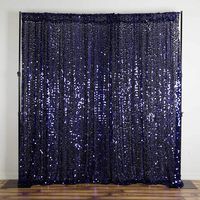 Efavormart 20FT Navy Payette Sequin Backdrop Photography Background Fabric Photo Booth Backdrop Studio Background - 1 PCS