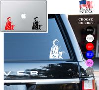 Star Wars Saga Padme Amidala Queen Jedi Knight May The Force Be With You Vinyl Decal Sticker - Car Window, Laptop Skin, Wall, Mac (5.5" inches, Red)