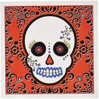 3dRose Set of 12 Greeting Cards, Day of the Dead Skull Dia de los Muertos (gc_28866_2)