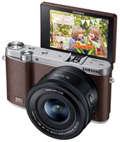 Samsung EV-NX3000BOJUS Wireless Smart 20.3MP Compact System Camera with 3-Inch LCD and 16-50mm OIS Power Zoom (Brown)