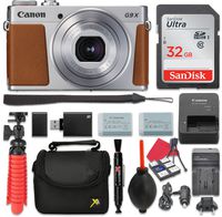 Canon PowerShot G9 X Mark II (Silver) + Complete Bundle