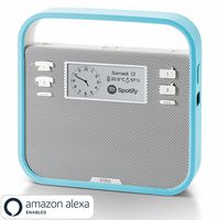 Invoxia Smart Portable Speaker with Amazon Alexa, Blue