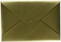 Paperthinks 9 x 13 Inch Recycled Leather Document Folder Gold (PT10006)