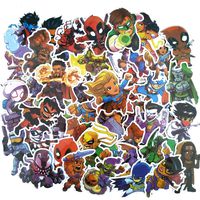 Ratgoo 50Pcs Cute Cartoon Waterproof Vinly Graffiti Stickers Pack of Superheros for Kids Teens Boys Girls,Decals for Laptop MacBook Skateboard Toddlers Flasks Motorcycle Bike Car Luggage Case Bumper.