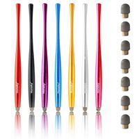 Honsky Cell Phone Stylus, Tablet Stylus for Touch Screens: Universal Long Metal Slim Waist Stylist Pens, Tablet Pen, Touchscreen Stylus Pen ¨C with Replacement Tips, Multi-Colored, Bulk, 7 Packs