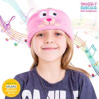 Snuggly Rascals (V2 Kids Headphones - Headphones for Kids - Comfortable, Adjustable & Volume Limited - Great for Travel & Children'S Tablets & Smartphones - for Girls & Boys - Fleece - Kitten