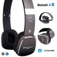 Alpatronix HX110 On-Ear Wireless Bluetooth Headphones & High Performance BT 4.0 Headset with NFC, Mic & Universal Lightweight Noise Isolation Earphones for Smartphones, Computers & Tablets - Grey