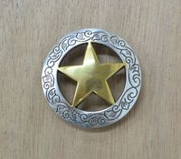 Western Conchos 1 1/2" Ranger Texas Star