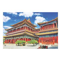 Fun Express - Chinese Temple Backdrop for Chinese New Year - Party Decor - Wall Decor - Preprinted Backdrops - Chinese New Year - 3 Pieces