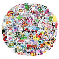 Flyzoo 200Pcs Cool Random Stickers, Vinyl Skateboard Sticker, Laptop Snowboard Guitar Car Motorcycle Bicycle Luggage Waterproof Graffiti Decals, Gift for Teens, Girls