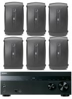 Sony 5.2-Channel 725-Watt 4K A/V Home Theater Receiver + Yamaha High-Performance Natural Surround Sound 2-Way 120 watts Indoor/Outdoor Weatherproof Speaker System (Set Of 6)