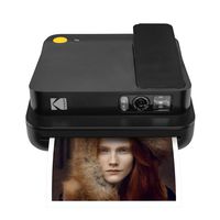 KODAK Smile Classic Digital Instant Camera with Bluetooth (Black) 16MP Pictures, 35 Prints Per Charge - Includes Starter Pack 3.5 x 4.25 Zink Photo Paper, Sticker Frames Edition