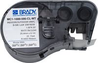 Brady MC1-1000-595-CL-WT Labels for BMP53/BMP51 Printers