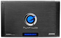 Planet Audio AC2000.2 2 Channel Car Amplifier - 2000 Watts, Full Range, Class A/B, 2-4 Ohm Stable, Mosfet Power Supply, Bridgeable