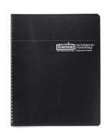 House of Doolittle 2017-2018 Planner, Academic, Black Cover, 8.5 x 11 Inches, July - August, Case of 12 (HOD26502-18PK)