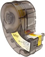 Brady XSL-31-427-YL-BK IDXPERT 1.5" Height, 1" Width, B-427 Self-Laminating Vinyl, Black On Yellow/Translucent Color Label (250 Per Cartridge)