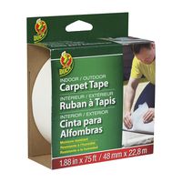 Duck Brand 442062 Indoor/Outdoor Carpet Tape, 1.88-Inch x 75 Feet, Single Roll