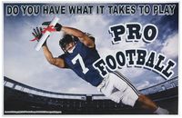Youth Change Workshops Amazing Motivational Poster Convinces Wannabe Football Players to Finish School (Poster #514)