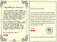 Quiplip Handwritten Yours Truly Birthday Cards, 6-Pack (YT02126PCK)