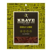 KRAVE Jerky Gourmet Beef Cuts, Chili Lime, 2.7 Ounce
