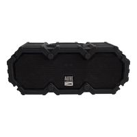 Altec Lansing IMW577-BLK Lifejacket 2 Bluetooth Speaker, IP67 Waterproof, Shockproof, Snowproof, Everything-Proof Rating, 30-Foot Range, 16 Hours Of Battery Life, Black
