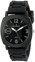 Peugeot linQ Sports Bluetooth Smart Connected to Mobile Phone Black Rubber Watch