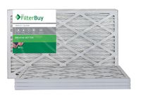 FilterBuy 16x25x1, Pleated HVAC AC Furnace Air Filter, MERV 8, AFB Silver, 4-Pack