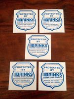Five (5) Home Security Window / Door Decal Stickers