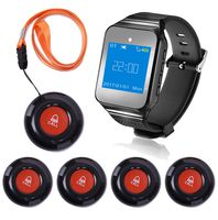 CallToU Wireless Wrist Pager Smart Call System Caregiver Pager, Nurse Calling Alert for Elderly/Patient/Disable at Home