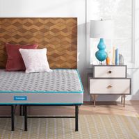 Linenspa 6 Inch Innerspring Mattress with Linenspa 14 Inch Folding Platform Bed Frame - California King