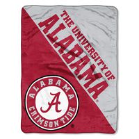 The Northwest Company Officially Licensed NCAA Alabama Crimson Tide Halftone Micro Raschel Throw Blanket, 46" x 60", Multi Color