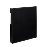 Avery Durable Binder, 1 One Touch Rings, 275-Sheet Capacity, Label Holder, DuraHinge, Black (08302)