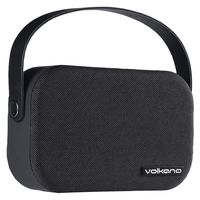 Volkano Fabric Series Bluetooth Speaker with Fabric Trim - Dark Grey
