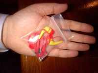 Marijuana Leaf Ear Buds - Special Edition "Dime-bag" Packaging & Rastafarian Colors (2 Pieces) by Section8