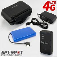 Spy Spot 2019 New 4G LTE GL300MA Portable GPS Tracker with Real Time Live Locator, Includes Large Extended Battery and Magnetic Weatherproof Case