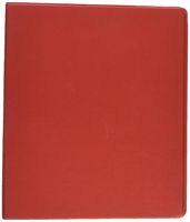 School Smart Polypropylene Round Ring Binder, 1/2 Inch, Red - 086353