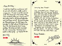 Quiplip Handwritten Yours Truly Birthday Cards, 6-Pack (YT01076PCK)