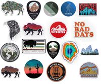 18 Outdoor Mountain Stickers for Water Bottles, Laptops