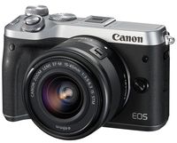 Canon mirrorless Single-Lens Camera EOS M6 Lens Kit (Silver) EF-M15-45mm F3.5-6.3 is STM- (Japan Import-No Warranty)