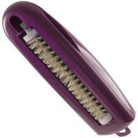 Hand Held Mini Swivel Sweeper Swirl Brush for Table, Home and Car (Burgundy)