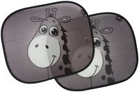 Car Sun Shades, Best Car Window Shade for Baby, Protect Your Infant & Child. 2X Giraffe Design Sunshade Car Blinds by Baby Uma & EZ-Bugz